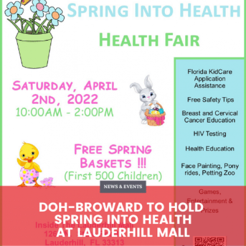 DOH-Broward to Hold Spring Into Health at Lauderhill Mall